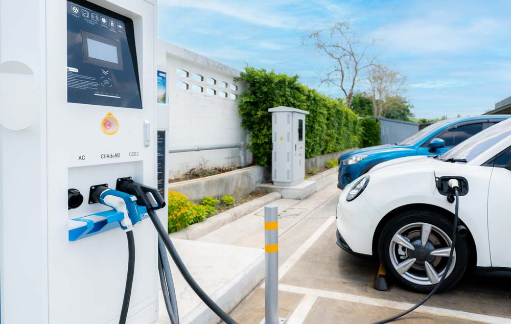EV charger in commercial property