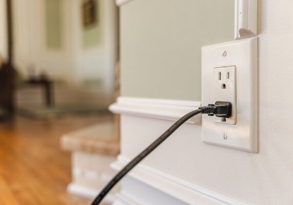 power cord plugged in