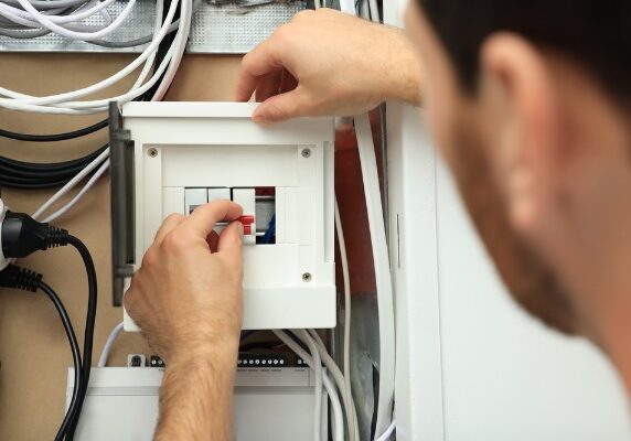 resetting electrical circuit breaker